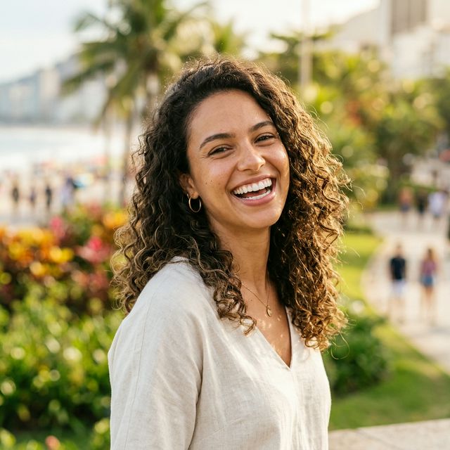 Foto de Juliana Santos, cliente satisfeita do Slim Natural